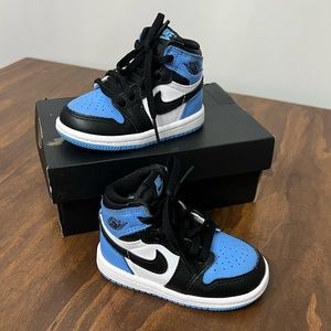 University blue jordan 1 high size 5C toddler/baby/kid